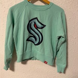 Seattle Kraken Mint Green Crew Neck Sweater